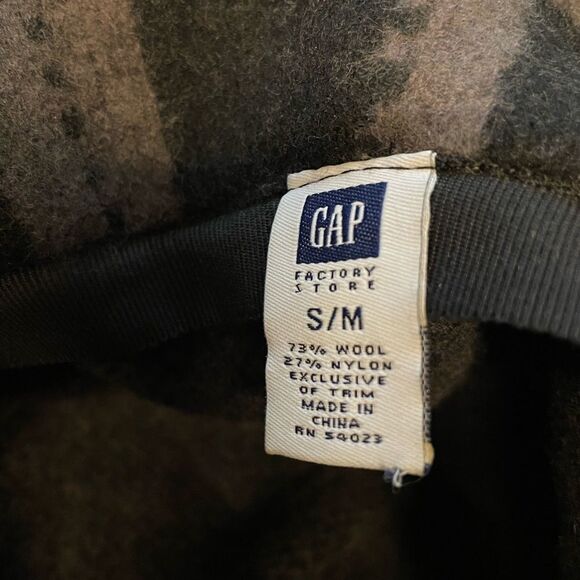 GAP Bucket Hat Black and Brown Plaid S/M - Picture 4 of 4